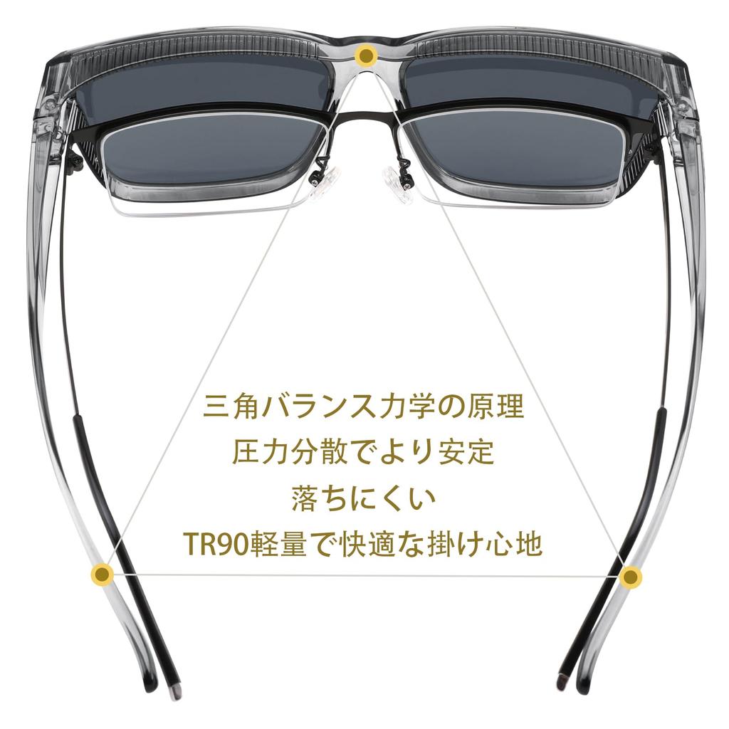 FEISEDY Polarized TR90 UV400 for Men and B1335 Over-the-Eye Sunglasses, Lenses, Frame, Oversized, Protection, Driving, Women,