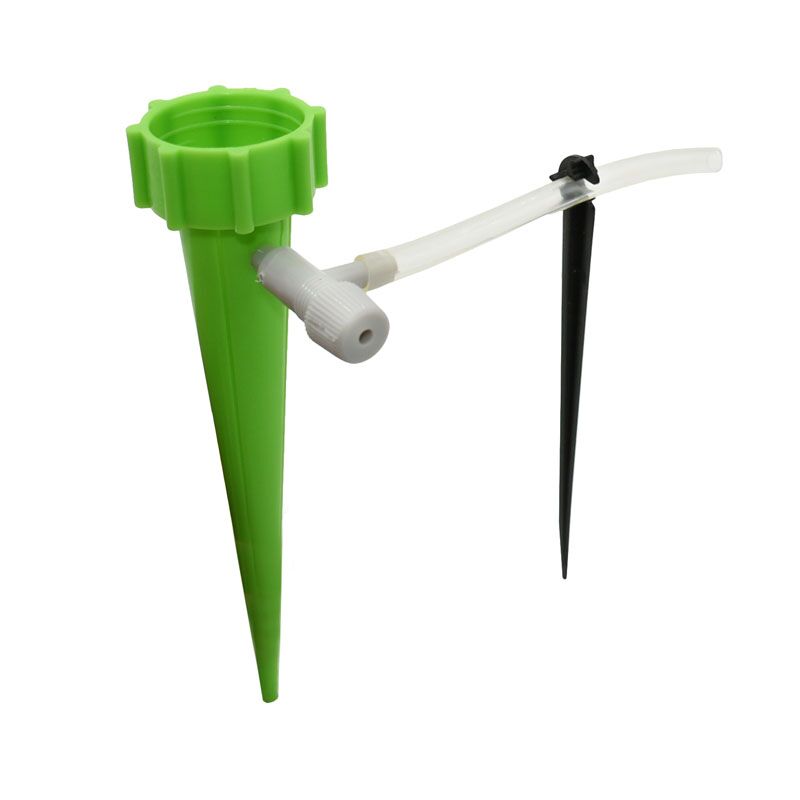 Drip Irrigation Automatic Plant Waterers System Adjustable Drip Water Spikes Taper Plants Pot Watering for Coke Bottles 1pcs