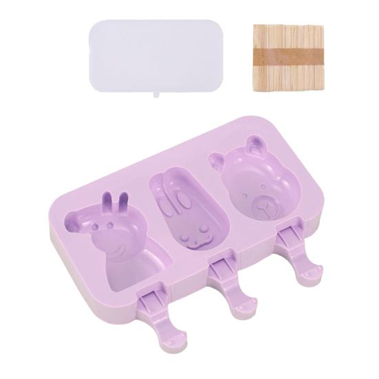 Silicone Popsicle Molds Maker Reusable Ice Popsicle Cartoon Small Popsicles Non-stick DIY Molds