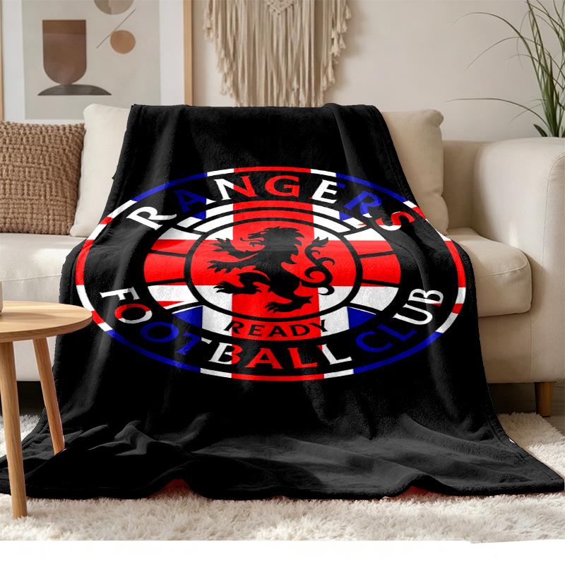 Rangers Football Club Soft and comfortable flannel Suitable for sofas living rooms outdoor camping travel and also makes a great anniversary gift