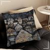 Winter Holiday Town Cushion Cover Car Throw Pillow Case For Sofa Car Christmas Gift 40x40cm 45x45cm