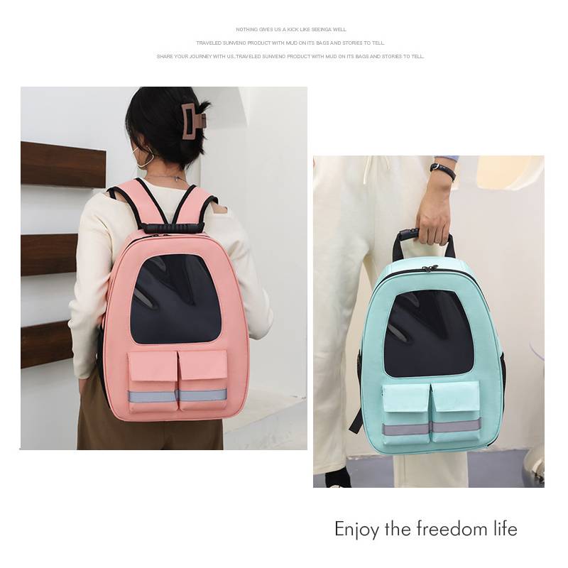 Portable Breathable Reflective Strip Pet Backpack