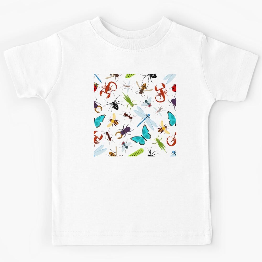 Lady bug, Grasshopper, Scorpion, beetle and blue butterfly Kids T-Shirt 110
