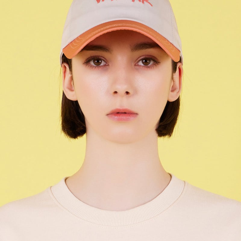 

VARZAR Scribble Two-Tone 5-Panel Cap Beige/Orange FREE