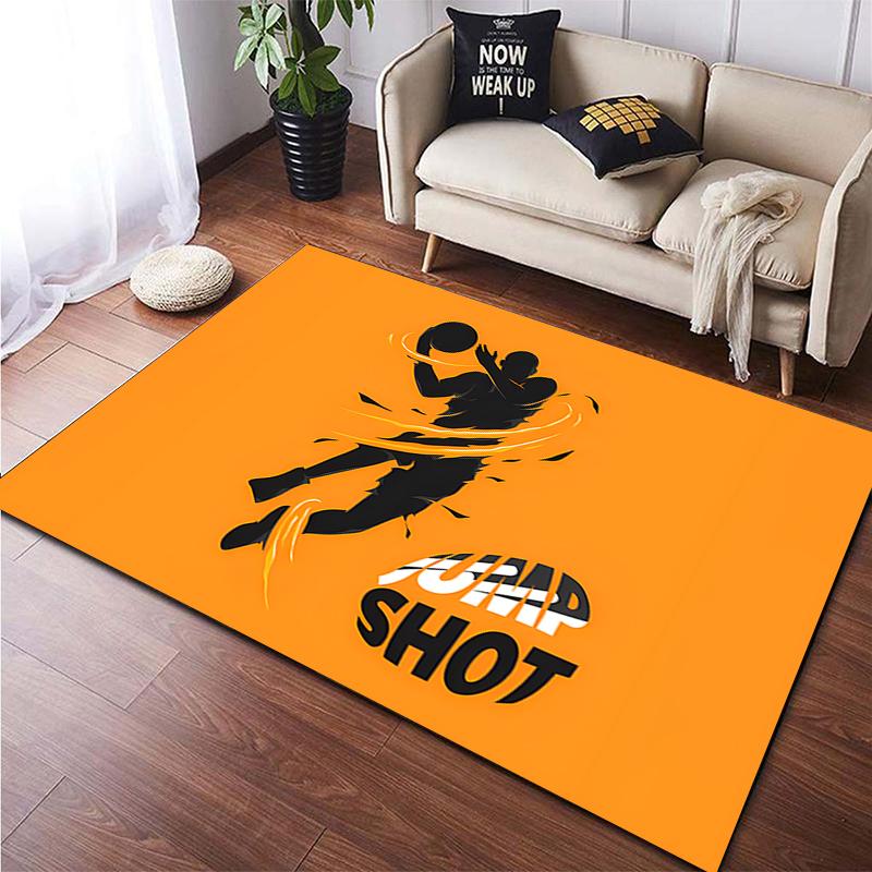 Basketball Large Rug for Living Room 3D Printing Carpet Bedroom Area Rug Bathmat Soft Rug Home Decoration Table Mat Pet Mat