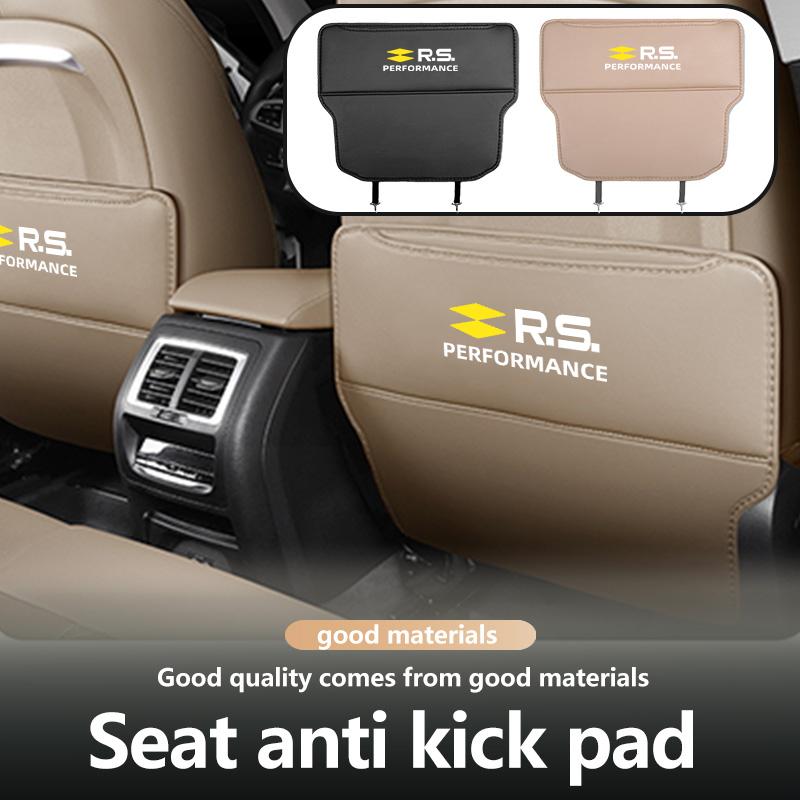 Leather Car Seat Back Protector Mat NXHZD Prevent Dirty Anti Kick Pad For Renault Dacia RS Megan Scenic Logan Laguna Clio 3 4 Kadjar