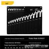 Deli Tools Dual-Use Wrench Set: Double-Ended Open & Box-End, 8-23 Piece Set for Auto Repair