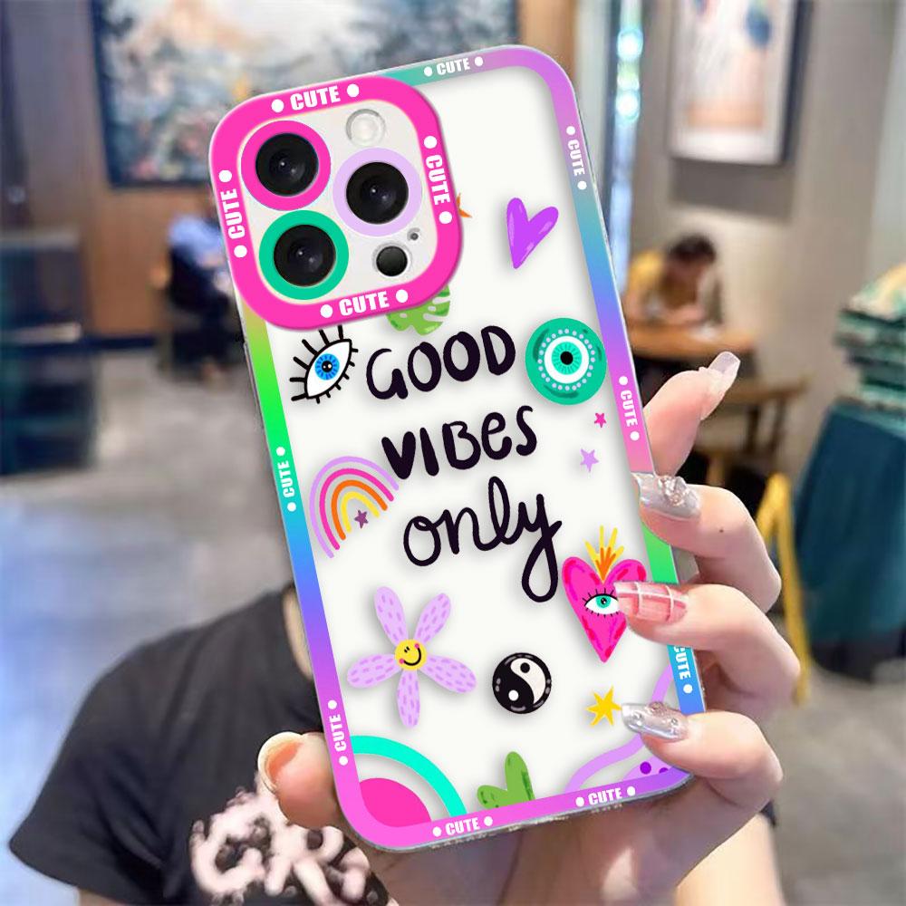 Funny Lucky Blue Evil Eye Clear Phone Case For VIVO Y400 Y100 Y75 Y51 Y50 Y36 Y35 Y28 Y22S Y21 Y20 Y19S Y17S Y16 Y15S Y04 Case
