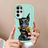 Case for Samsung Galaxy S25 A26 S20 FE S21 S23 Plus S24 A25 S22 Ultra Soft Phone Cover A36 A34 A54 A55 A24 A35 Trendy Doberman