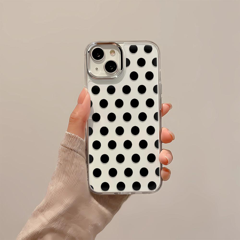 Small Dots Ins Style Colorful Phone Case For Iphone 17 Air 16 16e 15 14 11 13 12 Pro Max Aesthetic Shockproof Stylish Cover
