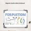 Erasable Magnetic Writing Board Aluminum Frame Wall Mounted Double Sided 30x40cm Whiteboard Dry Erases Board For Student