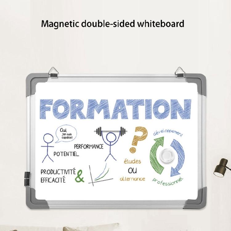 Erasable Magnetic Writing Board Aluminum Frame Wall Mounted Double Sided 30x40cm Whiteboard Dry Erases Board For Student