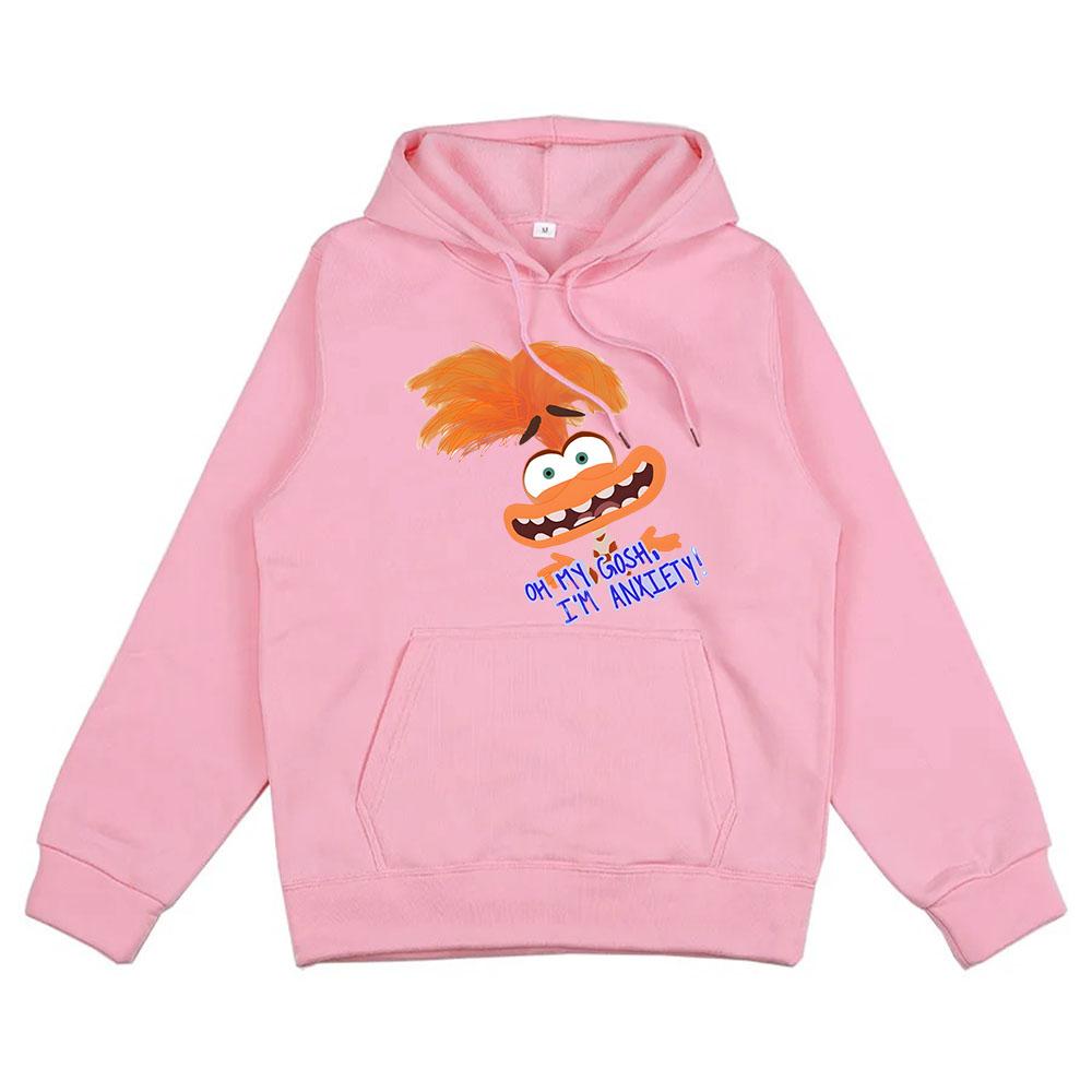 Cartoon Hoodie Anxiety Hoodies Long Sleeve Casual Sweatshirt For Autumn/Winter Comfortable Hooded Clothe Moletom Hoody