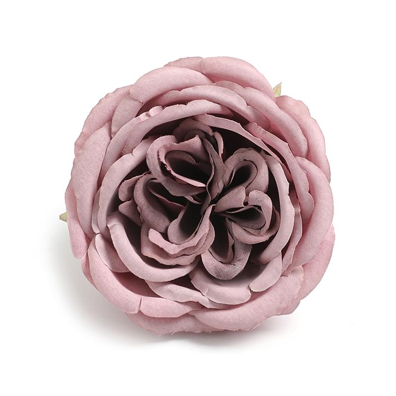 1/2/5Pcs Silk Retro Rose Heads Artificial Flower Decor Wedding Bridal Hairdress Home Party Decoration Fake Flower Wall Accessory
