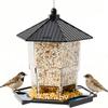 Odporny na wiewiórki karmnik dla ptaków Przezroczysta stacja karmienia ptaków Taca z żerdką na ptaki Balkon