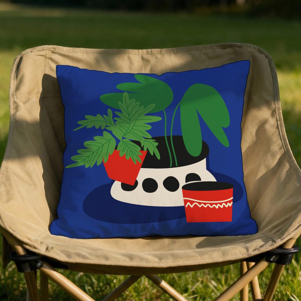 Plants and Flowers Cushion Cover Soft Reversible Durable Pillow Cover MultiScene Use for Home Car Daily Comfort