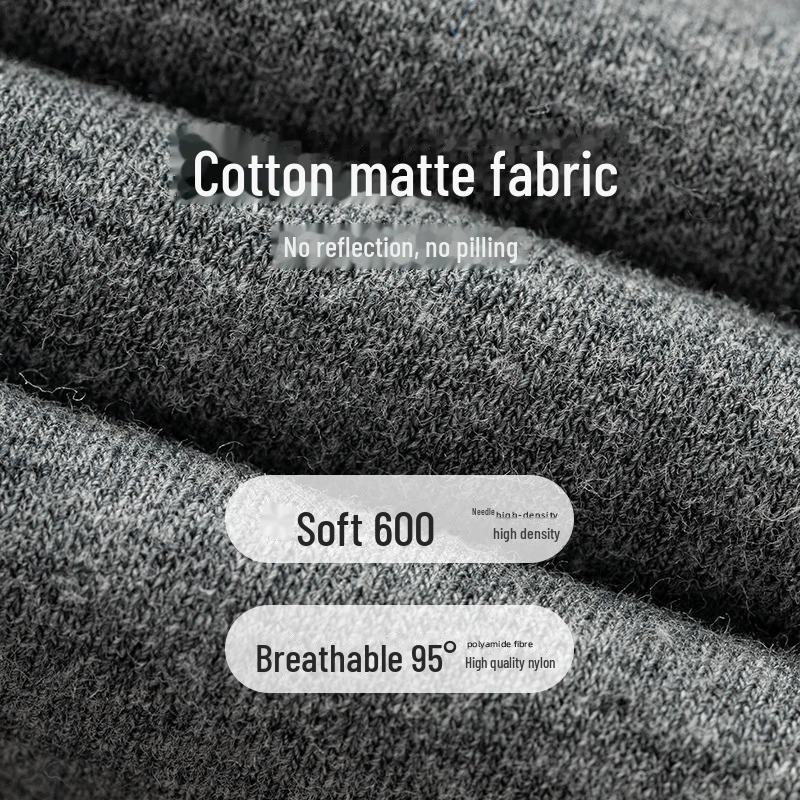 Women's Black Cotton-Lined Leggings for Autumn/Winter - Warm, Thick, Flat Waist, Skinny Fit Pantyhose.