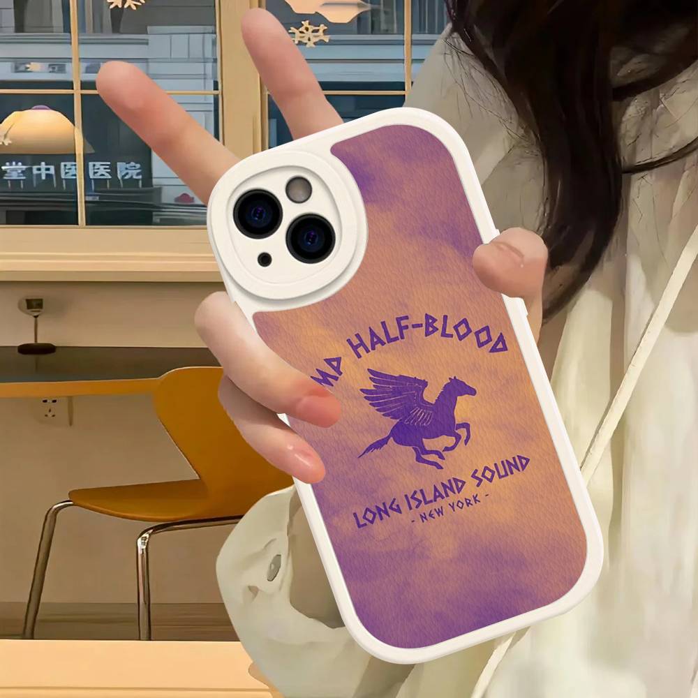 

P-Percy J-Jackson Soft Leather Phone Case For Iphone 13 15 Pro Max 12 Mini 11 14 16 Plus Covers iPhone 14