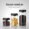 Manual Vacuum Sealed Glass Storage Jar for Coffee Beans, Grains, and Cereals