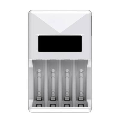 Battery Charger LCD Display 4 Bay Charger Fast Charging AA AAA Battery Charger