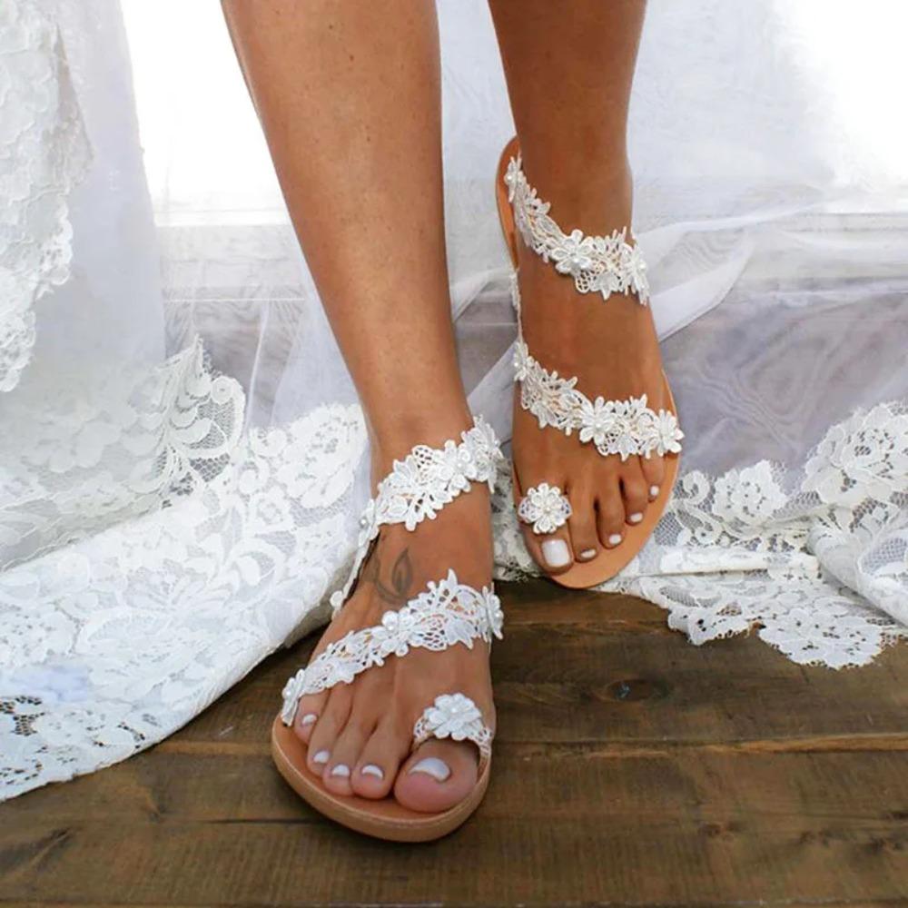 

Chic Summer Sandals for Women Lightweight Breathable Easy Slip-On Design Perfect for Casual Outings 41 білий