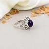 Amethyst Gemstone 925 Sterling Silver Oval Shape Handmade Jewelry Ring For Women