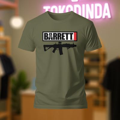 BARRETT Guns Firearms Logo T-Shirt Funny Made In USA S-5XL Unisex T-Shirt