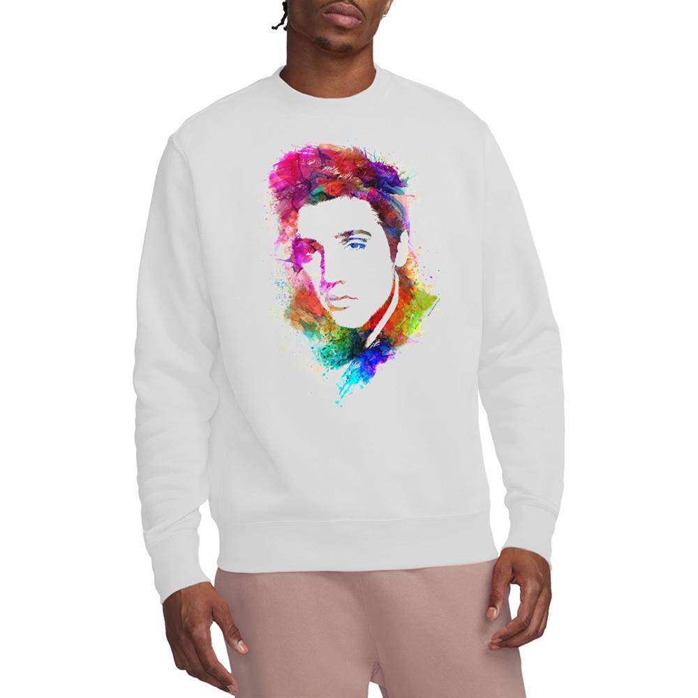Elvis Presley Unisex Adult Watercolour Sweatshirt