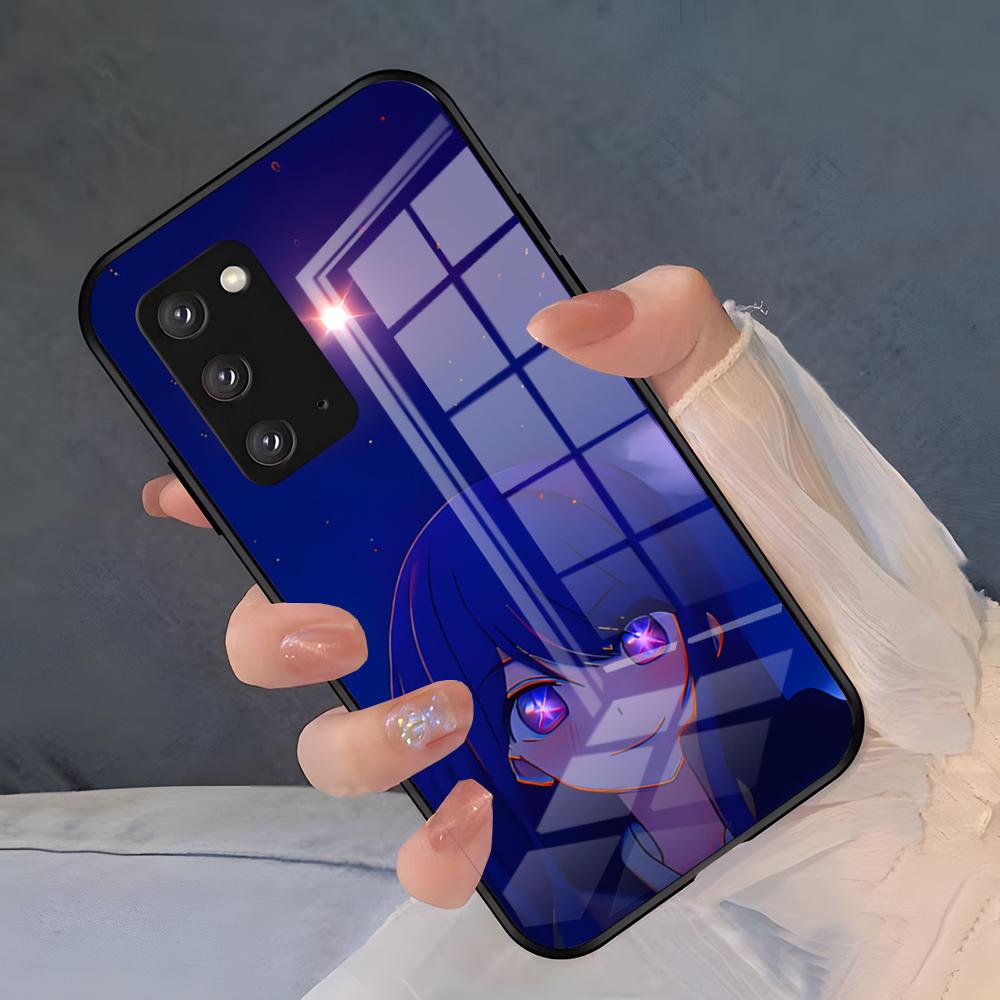 Anime Oshi No Ko Phone Case For Samsung S26 S25 Plus S20 S20 Plus S22 Ultra S23 FE S21 Plus S21 Ultra Glass Cover