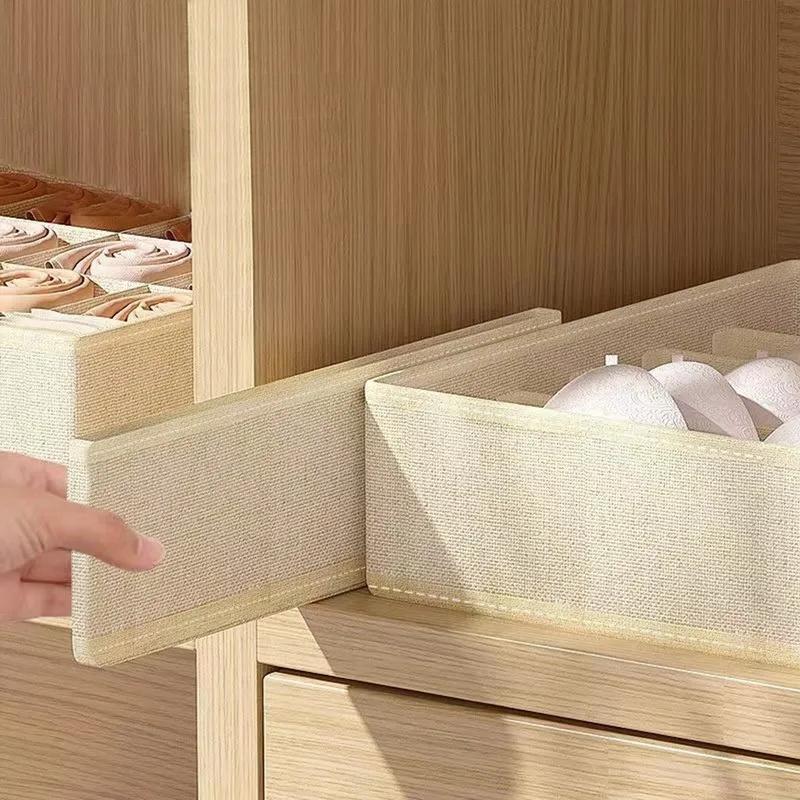 Underwear Organizer Bra Storage Box Panties Socks Storage Boxes Bedroom Wardrobe Clothes Organizer Foldable Drawer Separator Cas