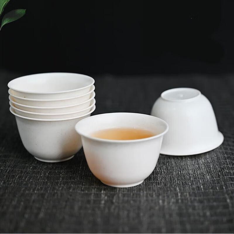 ZISIZ Disposable Kung Fu Teacups H-Rice Husk
