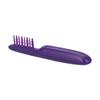 Entwirrbürste Lila Anti-Verknoten Tragbar Drehbar Nass Trocken Doppelte Anwendung Entwirrkamm für Zuhause