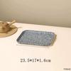 PP Wood Grain Plastic Serving Tray - Rectangular, Food Grade, Round Edges, Commercial Bread Plate.