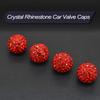 MECHCOS 4 Pack Car Wheel Tire Valve Caps Crystal Rhinestone Car Tire Wheel Valve