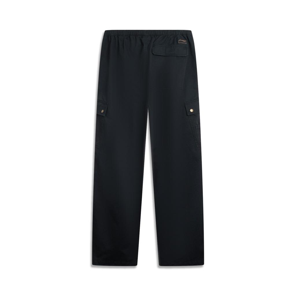 Li Ning Sports Lifestyle Series Loose Fit Embroidered Logo Casual Pants Men Bottoms AKXV379-1