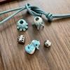 DIY Leather Bag Charm Kit - Handmade Animal Beaded Keychain Accessories with Luxury Beads & Ropes