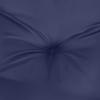 High Back Seat Cushions 6 Pcs Navy Blue Oxford Fabric