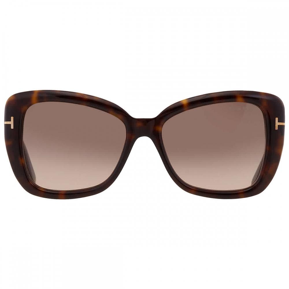 Tom Ford Maeve Brown Gradient Butterfly Ladies Sunglasses Ft1008 52f 55 Multi