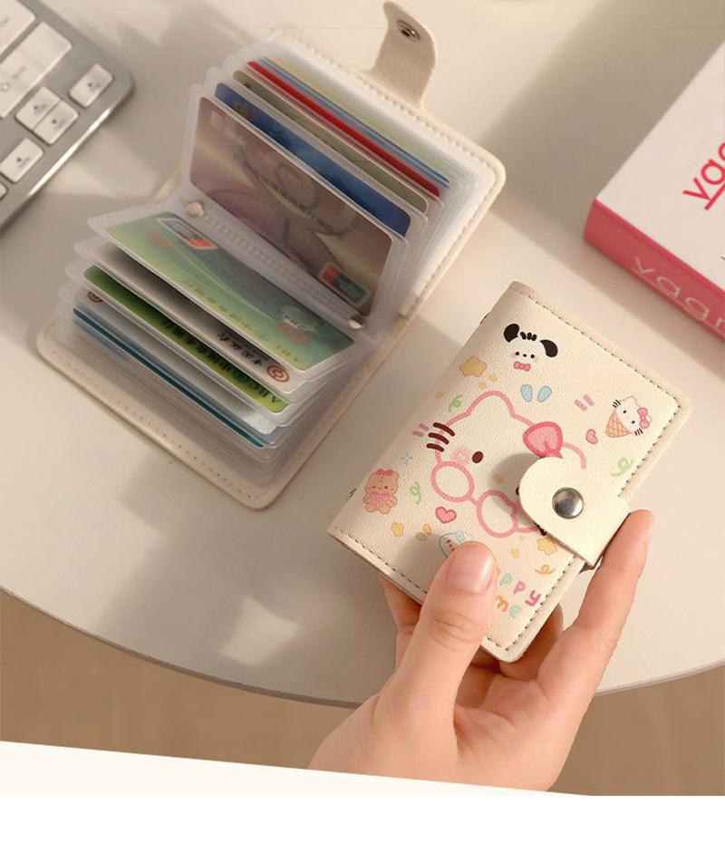 Ultra-Slim Card Holder Cute Cartoon Card Holder Multiple Card Slots For Men and Women 10.5*8cm