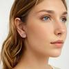Silver minimalist bow stud earrings 925 silver