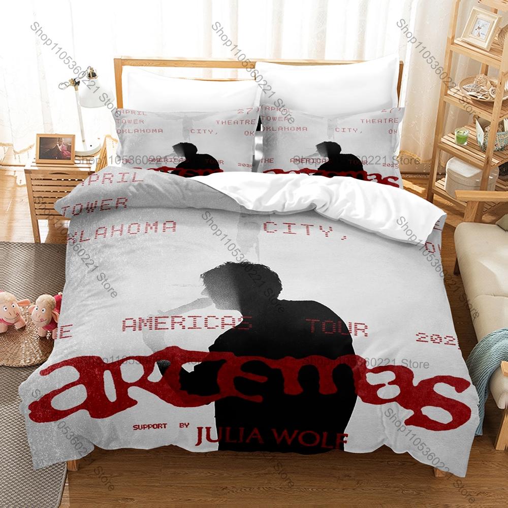 Cool Artemas The Americas Tour Duvet Cover + 2 Pillowcases Alt Pop Singer 3D Print Polyester Bedding Fan Bedroom Decor
