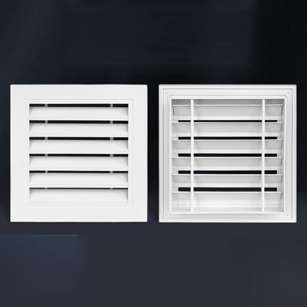 Fixed Aluminum Louver Vent Grille Cover for AC Air Outlet and Animal Resistant Ventilation 300x300mm 350x350mm