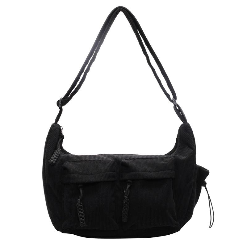 

Женская сумка повседневная большая вместительная сумка через плечо женская классическая нейлоновая сумка для поездок на работу чёрный