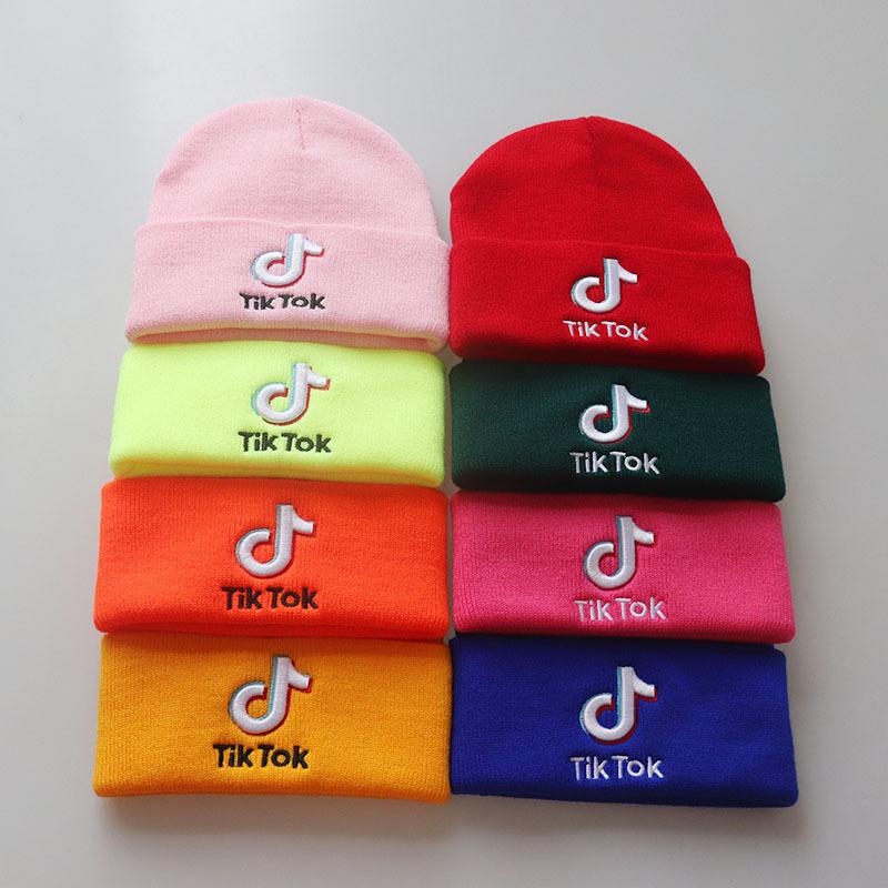 Buy Toktik Embroidery Beanie Letter Toktik Knitted Hat Woolen Cap