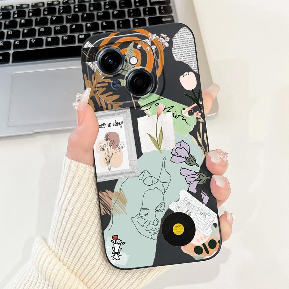 For Tecno Spark Go 1 Case Go1 Cute Cartoon Cover Soft Silicone Fundas Phone Case For Tecno SparkGo Spark Go 2025 Back Cover Capa