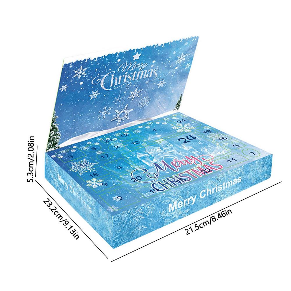 2025Christmas DIYs Jewelry Hairpin Toy Advent Calendar Gift Box For Girl Kids 24Days Countdown Calendar New Year Christmas Gift