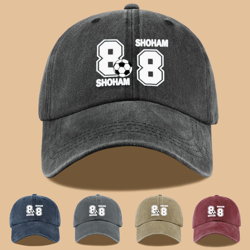 Printed Baseball Cap Trendy Personalized Fashion Cap SHOHAM Letter Decoration Unisex Adjustable Cap