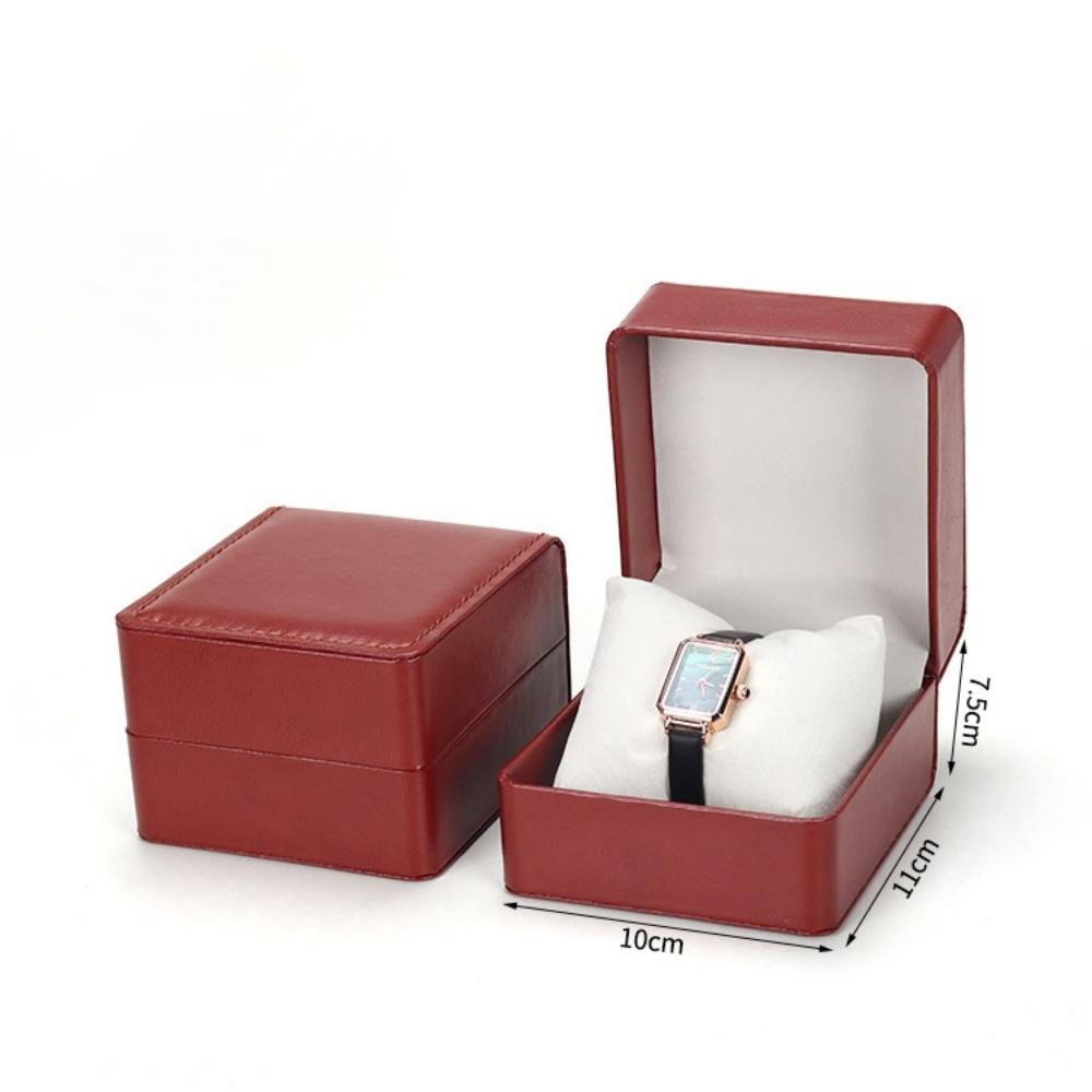 Pudełko do przechowywania zegarków PU Pojedyncze etui na zegarki Uchwyt na zegarek Podróżna biżuteria Organizer na zegarki dla mężczyzn Prezent