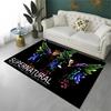Tappeto SPN Supernatural Dean Sam per Stanza dei Giochi, Camera da Letto, Soggiorno, Divano, Decorazione Casa, Tappeto per Area Bambini, Tappetino Antiscivolo, Regalo