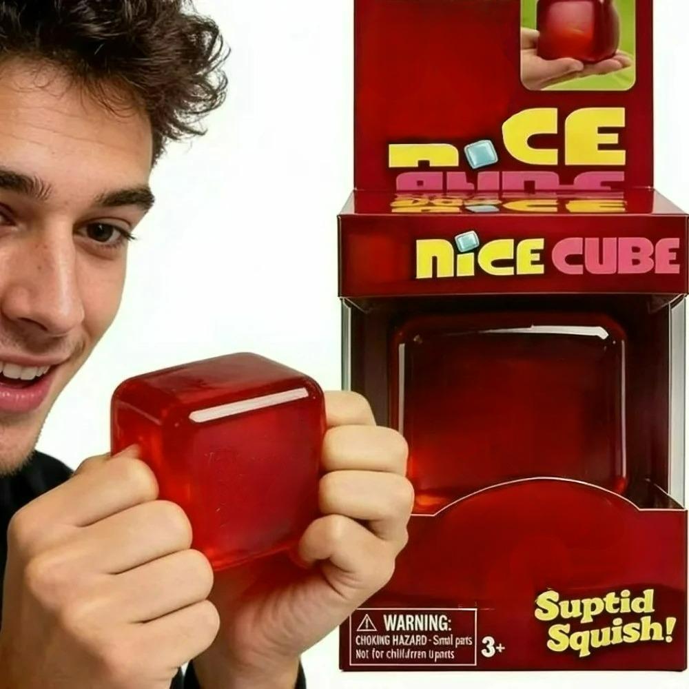 New Limited Edition Nice Cube Sensory Toy SnowBall Fuzz Ball Stress Relief Squeeze Toy Trendy Fidget Ball for Kids Adults
